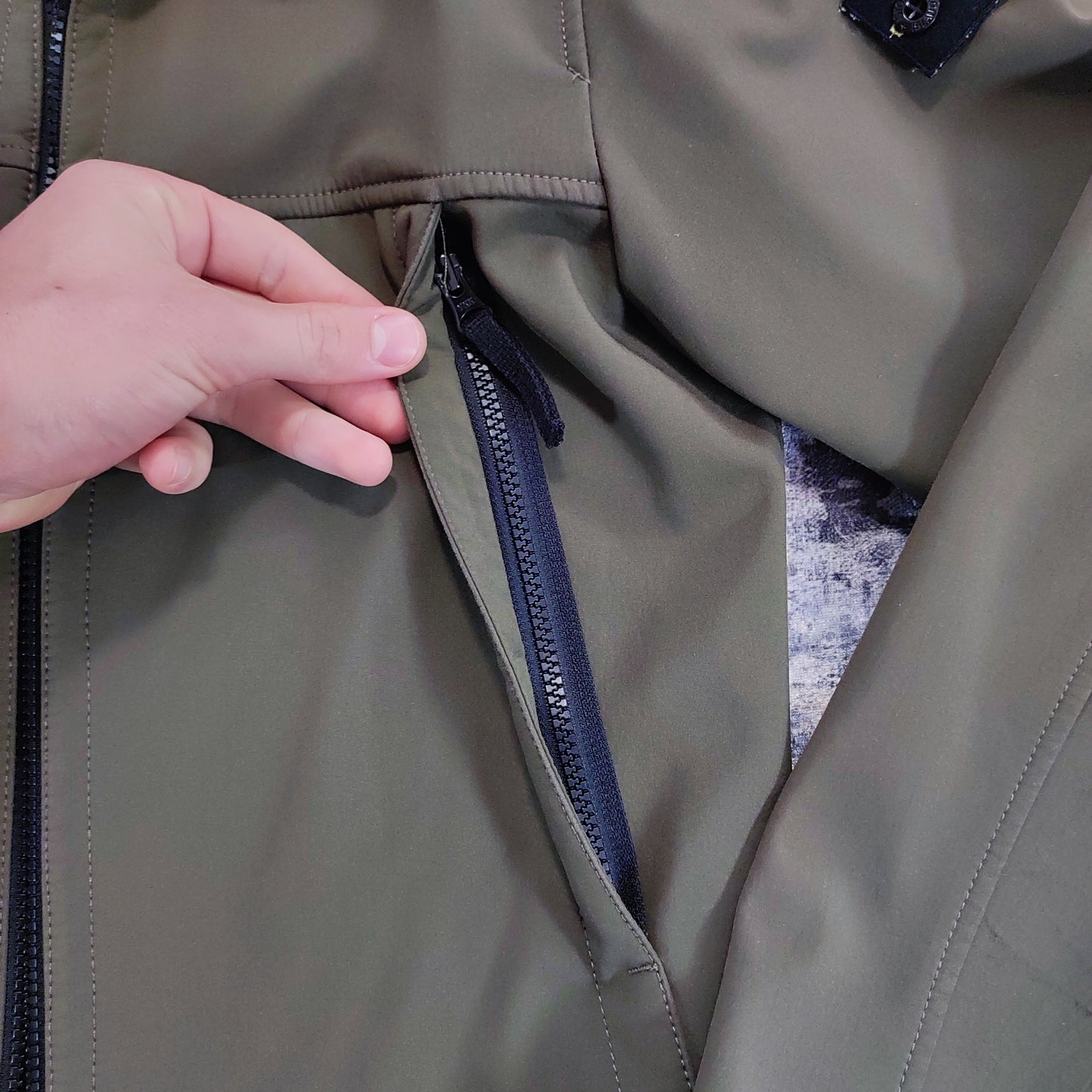 Veste Soft-Shell Stone Island Kaki M (Femmes)