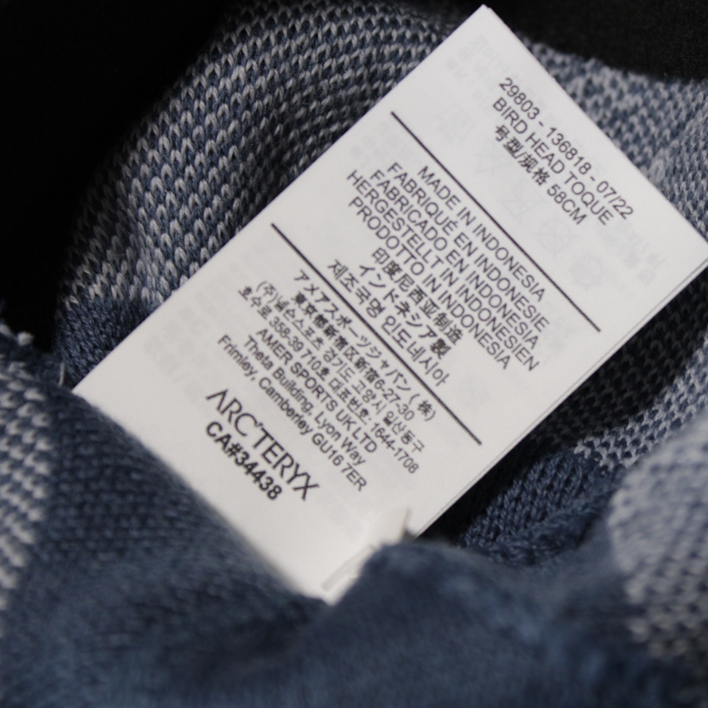 Bonnet Arc'teryx bleu