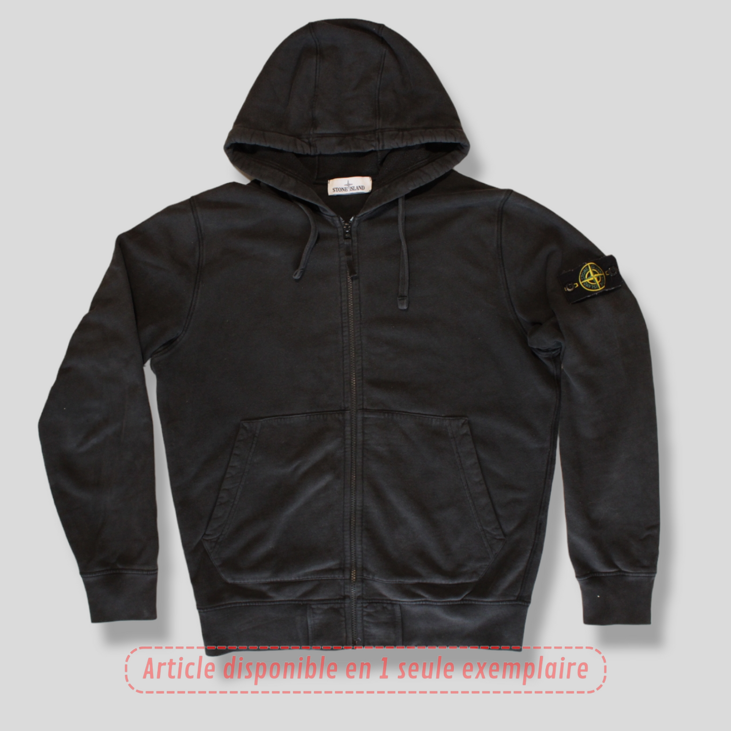 Sweat Zippé Stone Island noir L