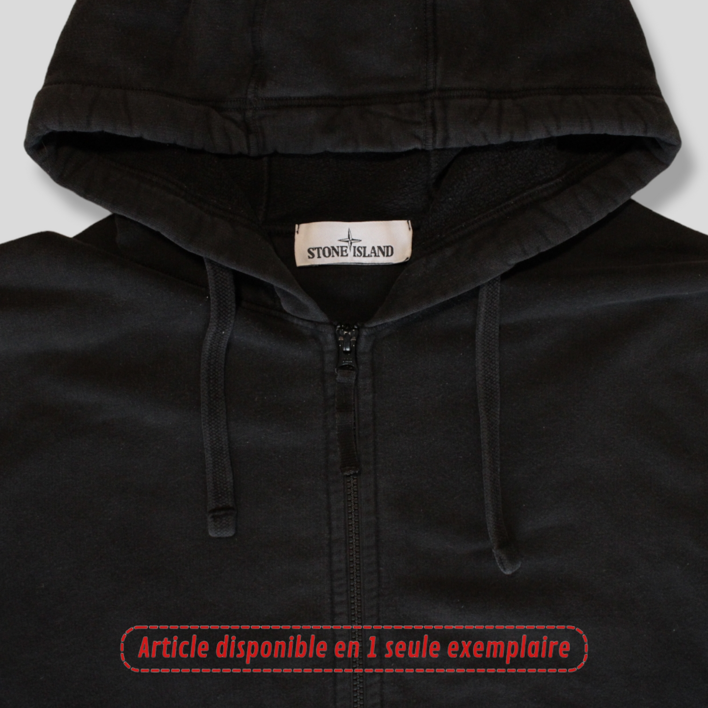 Sweat Zippé Stone Island noir L