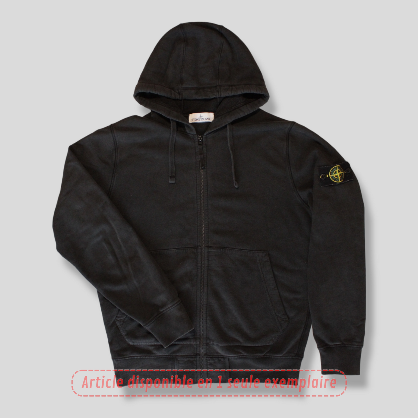 Sweat Zippé Stone Island noir L