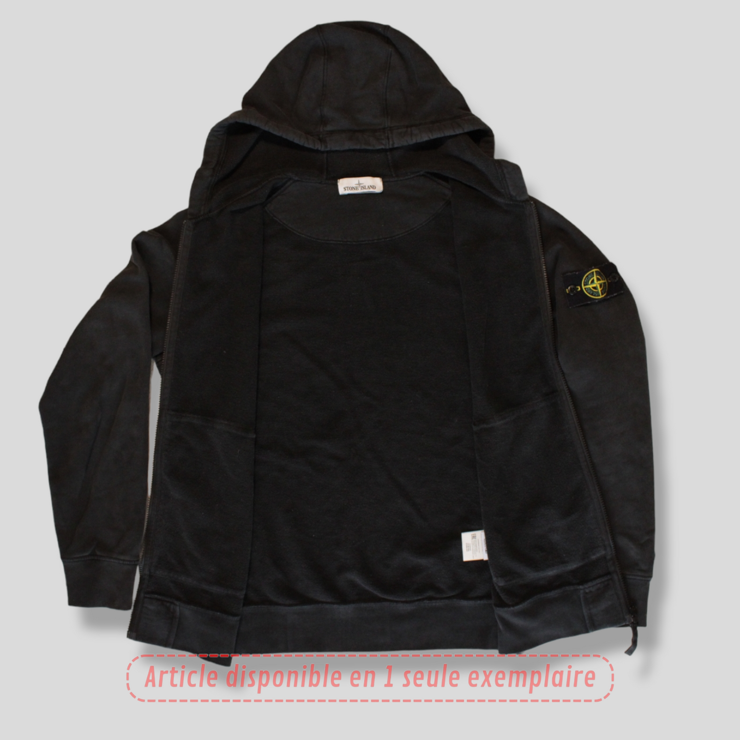 Sweat Zippé Stone Island noir L