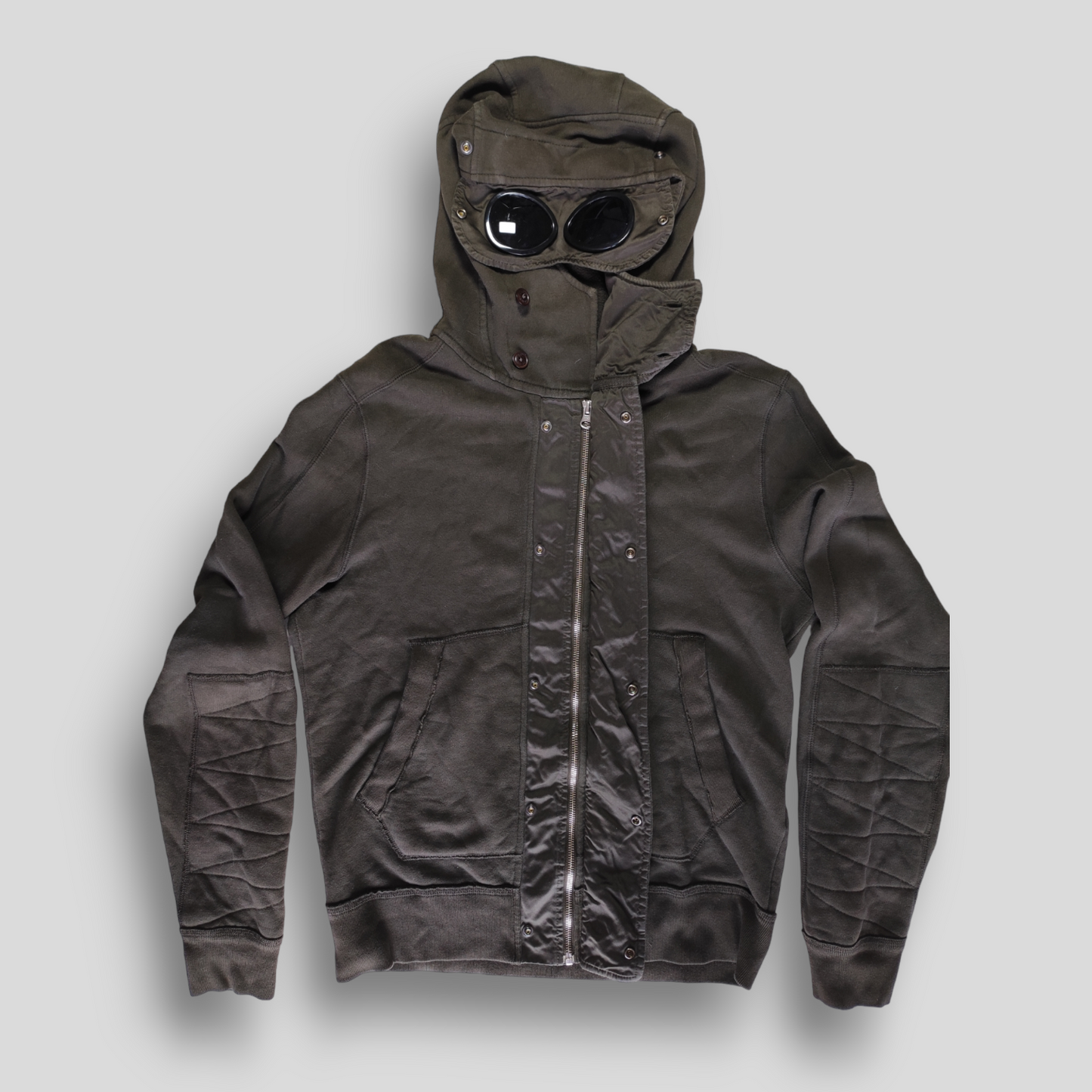 Gillet à capuche CP COMPANY L vert foncé/kaki