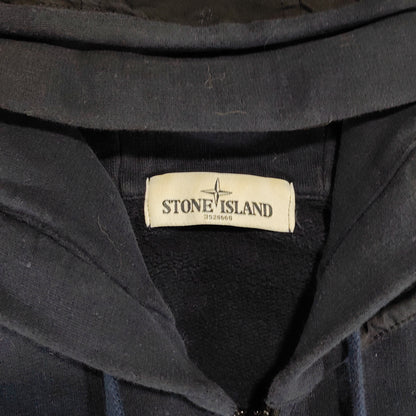 Sweat Zippée Stone Island Bleu Marine L