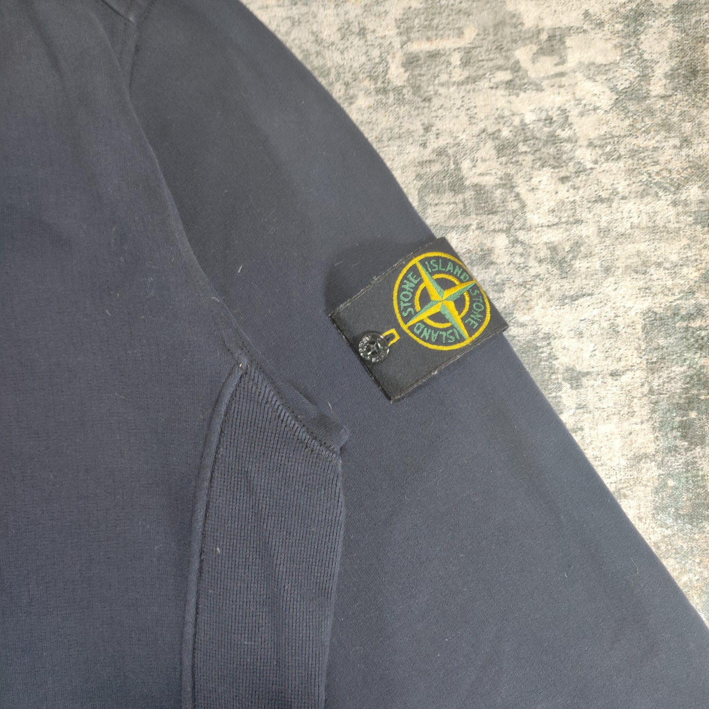 Sweat Zippée Stone Island Bleu Marine L