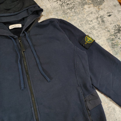 Sweat Zippée Stone Island Bleu Marine L