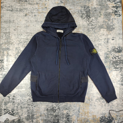 Sweat Zippée Stone Island Bleu Marine L