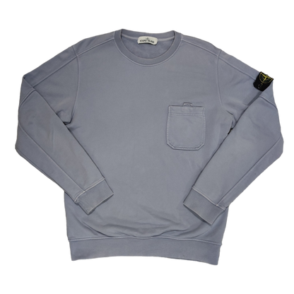 Sweat Stone Island Bleu clair L