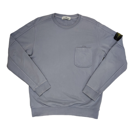 Sweat Stone Island Bleu clair L