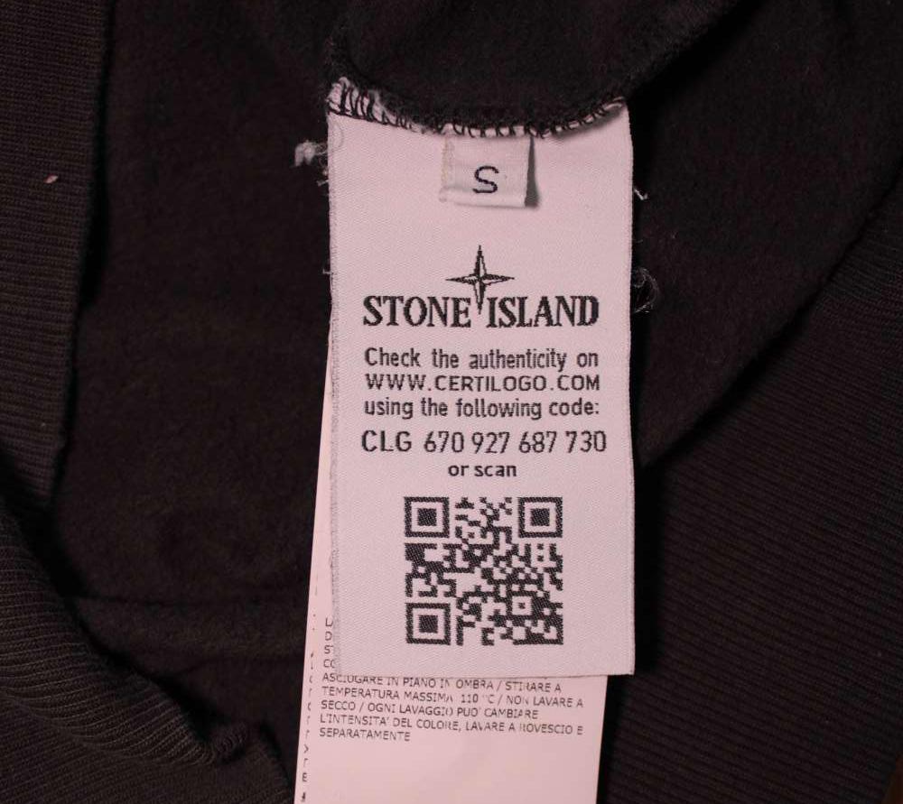 Sweat Stone Island BLACK/GREY HOODIE