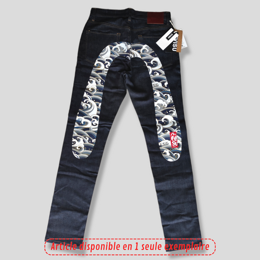 Jeans Evisu logo Vague