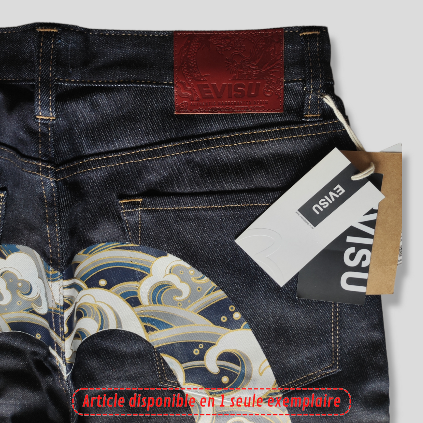 Jeans Evisu logo Vague