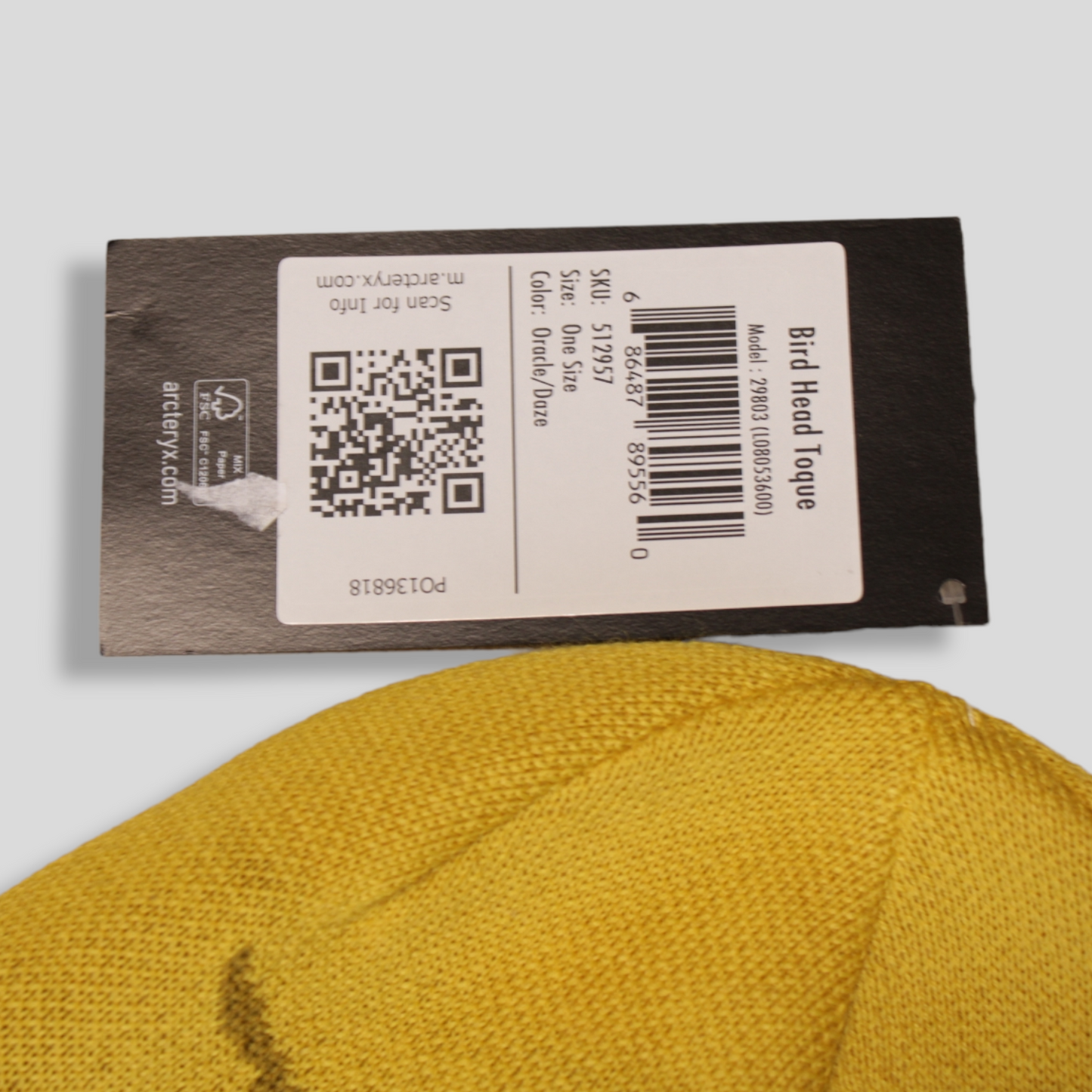 Bonnet Arc'teryx jaune