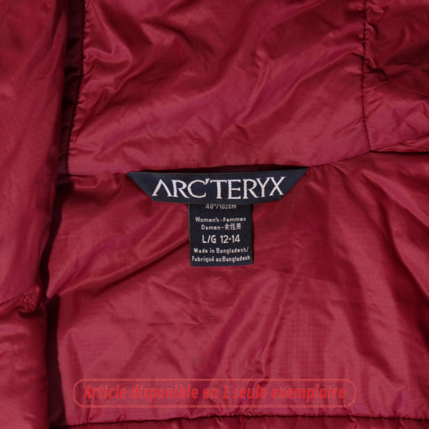 Veste Arcteryx grise taille S