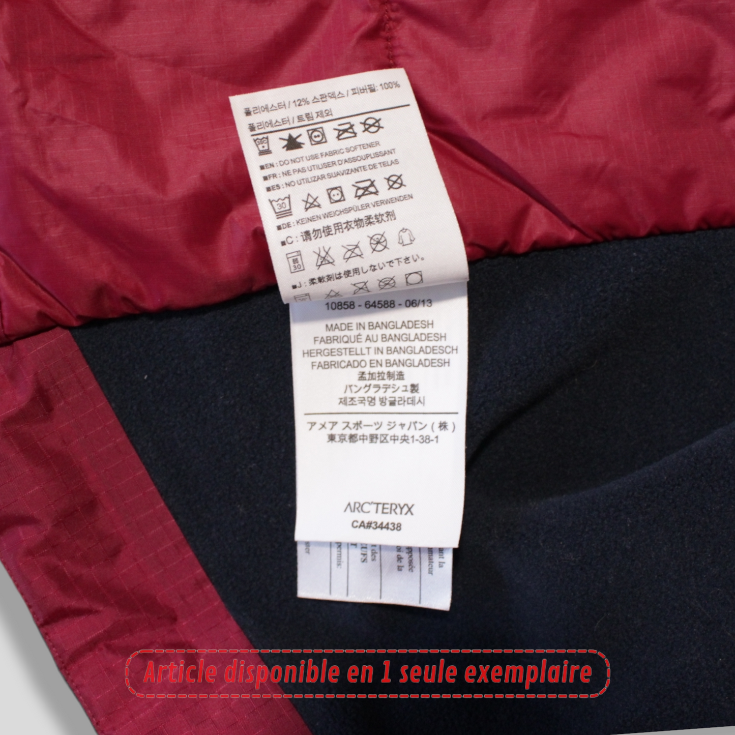 Veste Arcteryx grise taille S