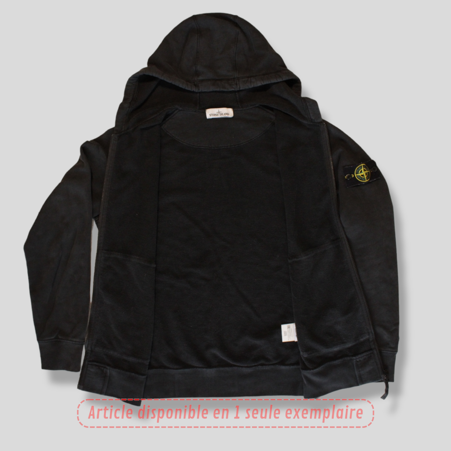 Sweat Zippé Stone Island  noir L