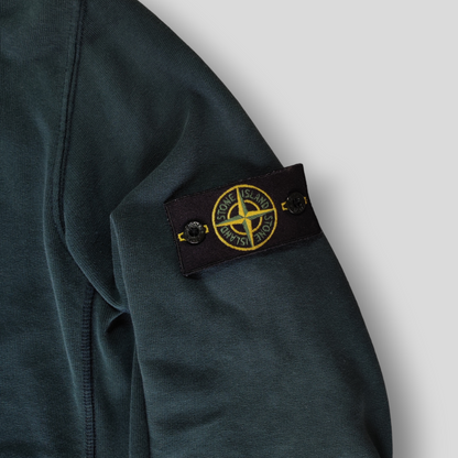 Sweat à capuche Stone Island L vert foncé