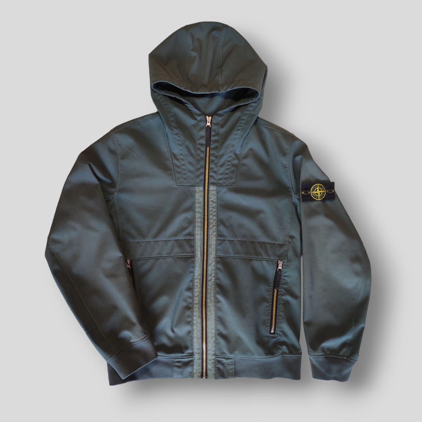 Veste Soft Shell Stone Island vert foncé L